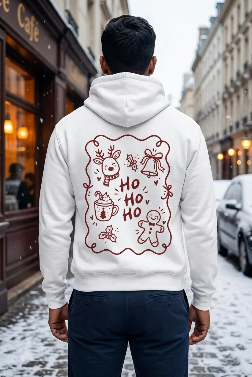 MERRY PAPA Hoodie – bedruckt