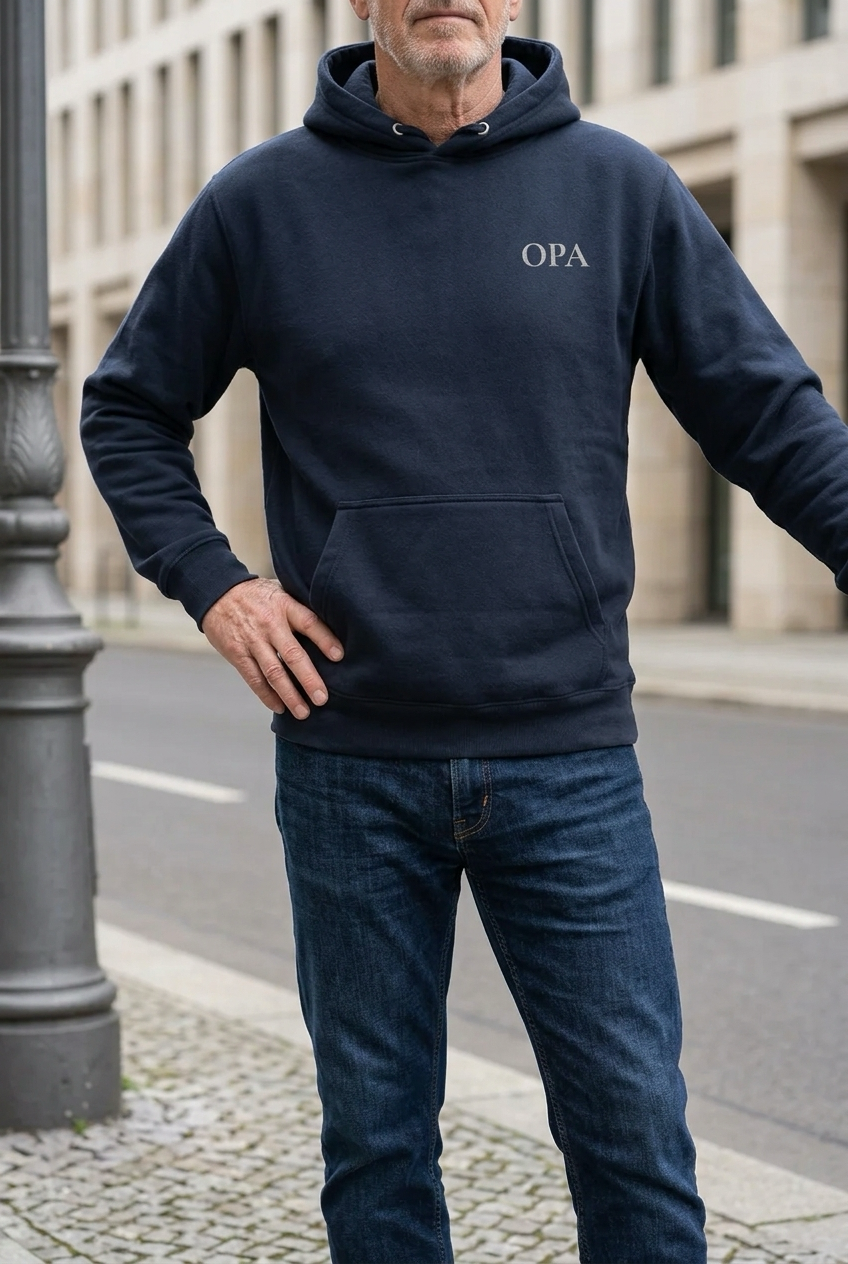 OPA Hoodie – weiss bestickt