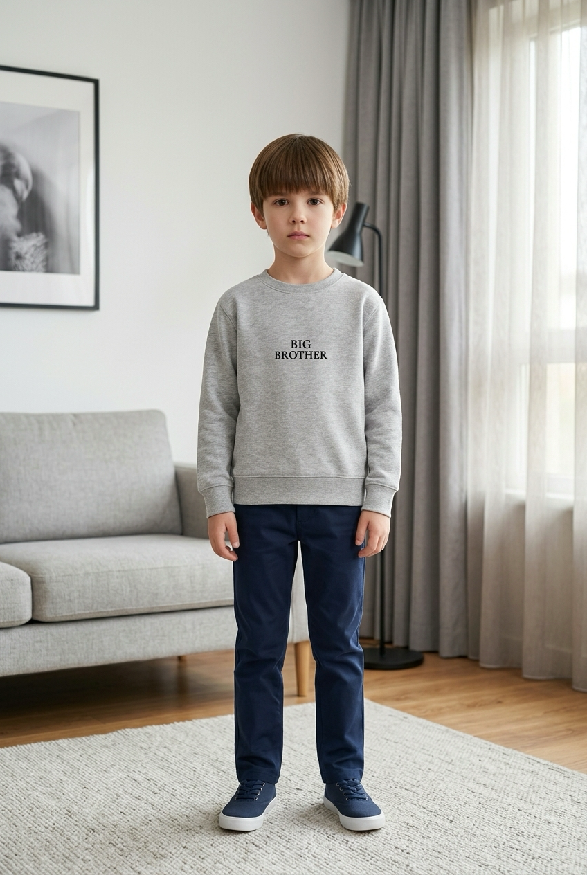 BIG BROTHER Pullover in heller Farbe getragen