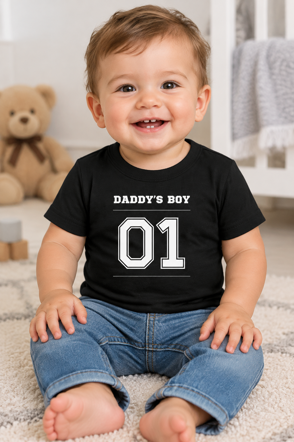 DADDY’S BOY Baby T-Shirt – bedruckt | 6–24M