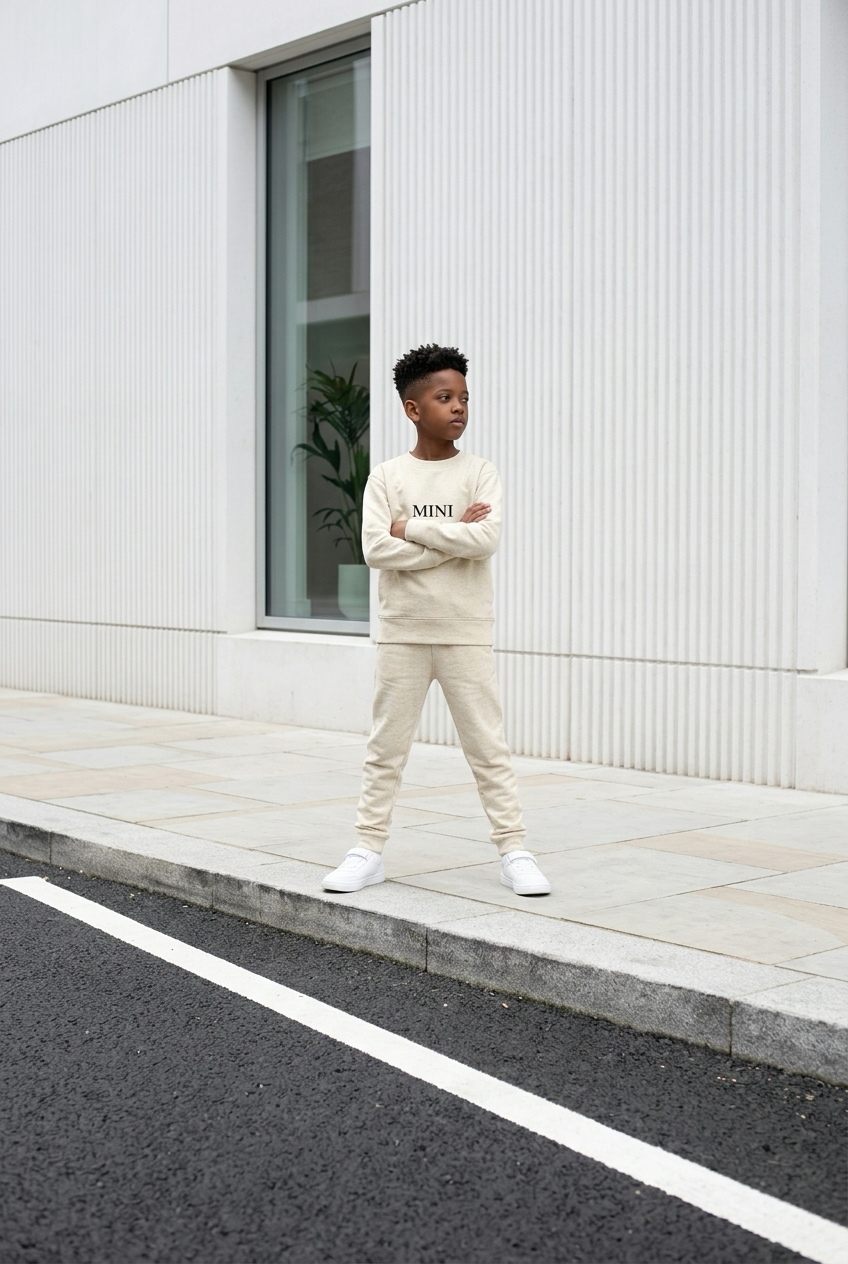 MINI Kinder Pullover – schwarz bestickt | 2–7 Jahre