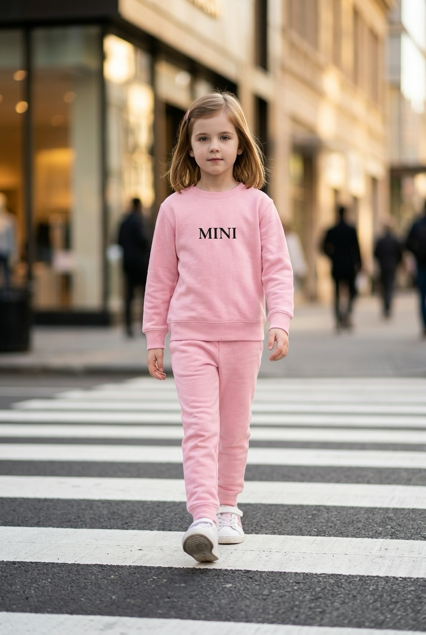 MINI Kinder Pullover – schwarz bestickt | 2–7 Jahre