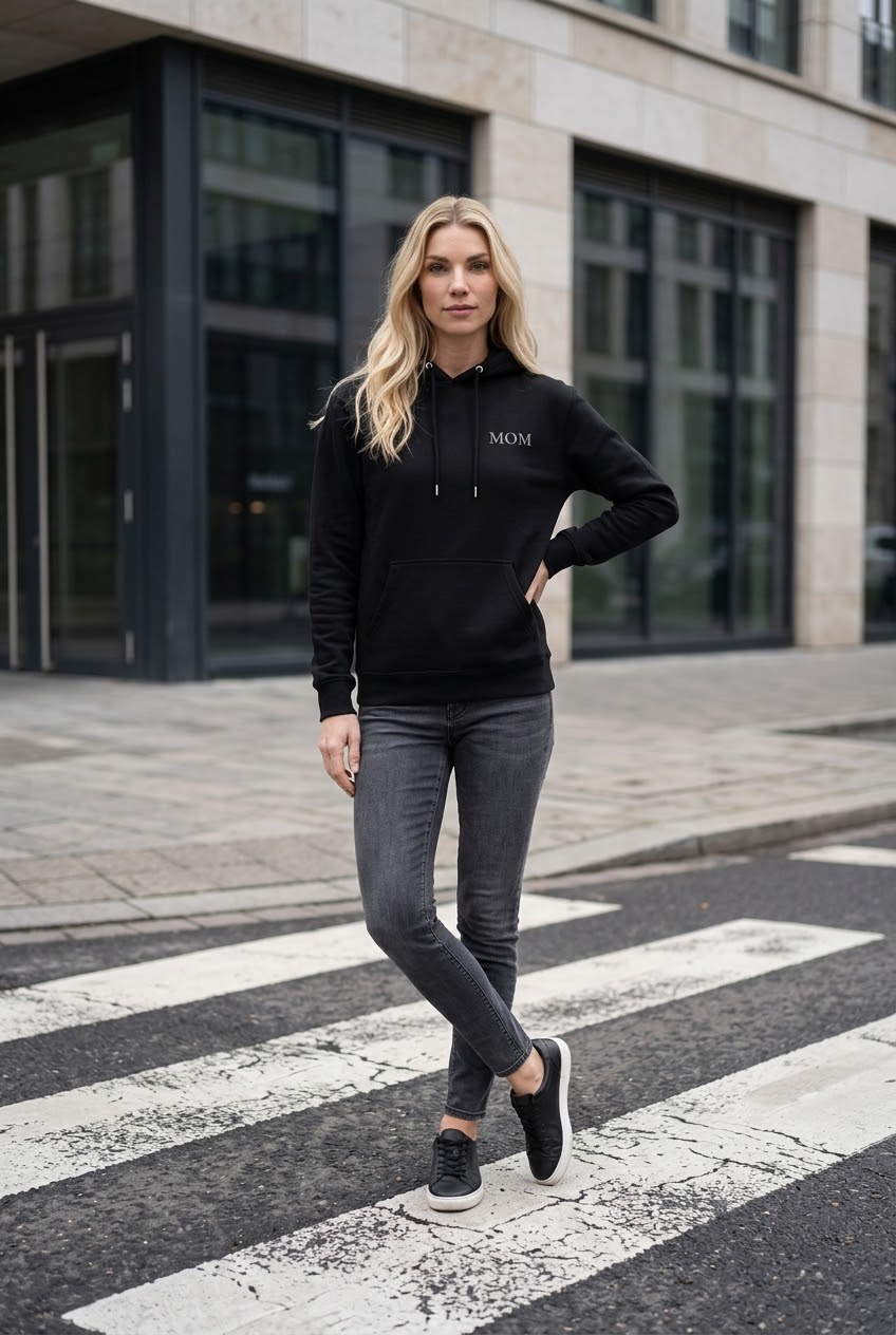 MOM Hoodie getragen