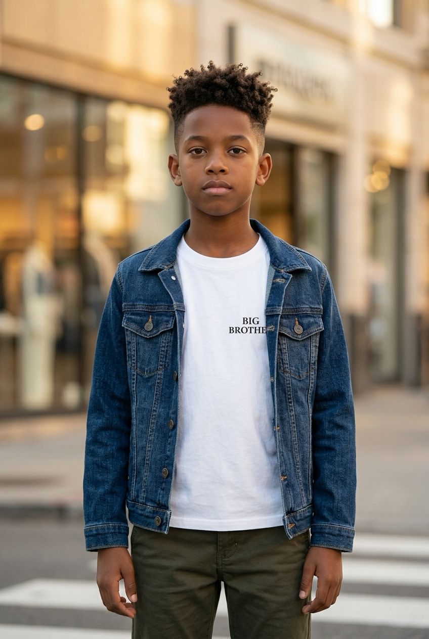 BIG BROTHER T-Shirt in Weiss getragen