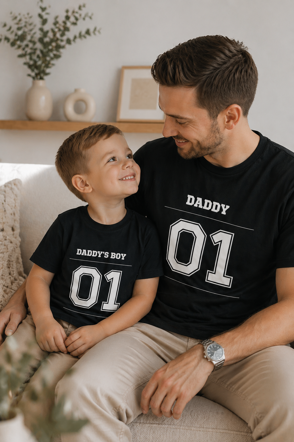 Daddy 01 | Matching Family Shirt - Schwarz