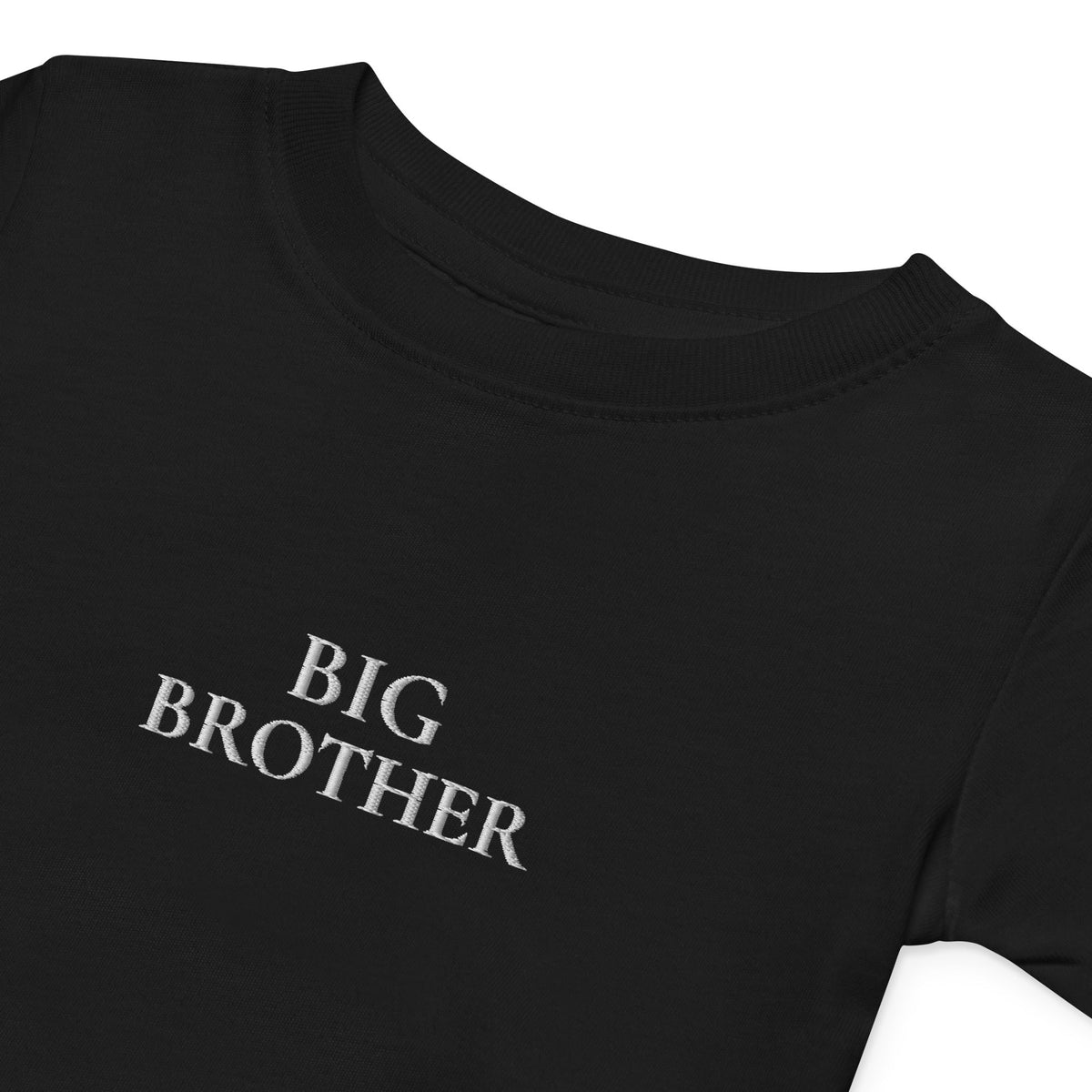 Kragen des BIG BROTHER Baby T-Shirts in Schwarz