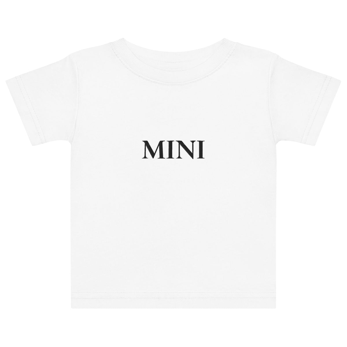 MINI Baby Shirt in Weiss mit schwarzer Stickerei