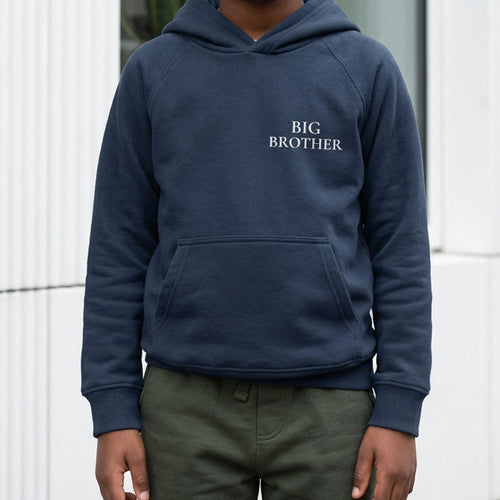 BIG BROTHER Hoodie in French Navy, getragen