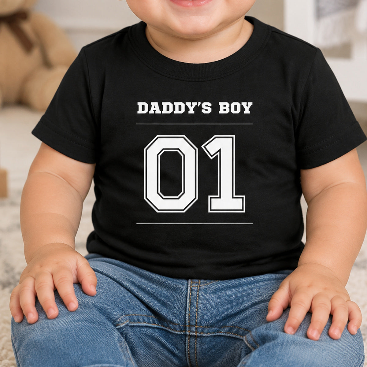 DADDY’S BOY Baby T-Shirt, getragen