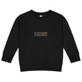 MINI Pullover Leo in Schwarz mit Leopardenschriftzug