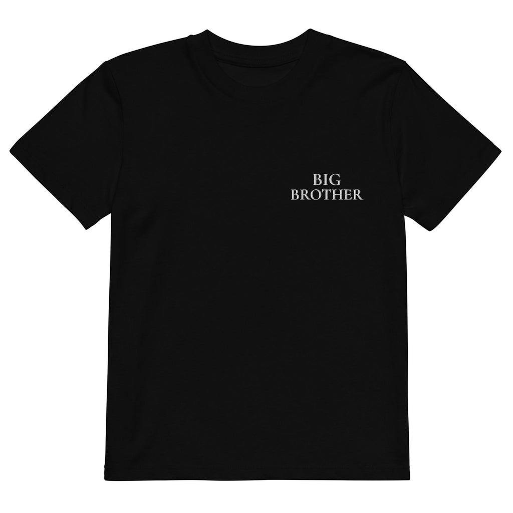 BIG BROTHER T-Shirt in Schwarz mit weisser Stickerei