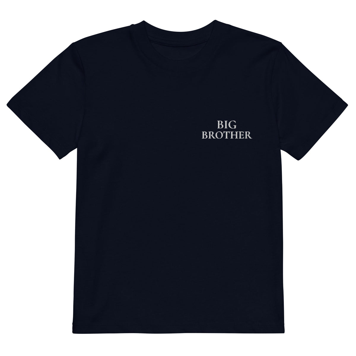 BIG BROTHER T-Shirt in French Navy mit weisser Stickerei