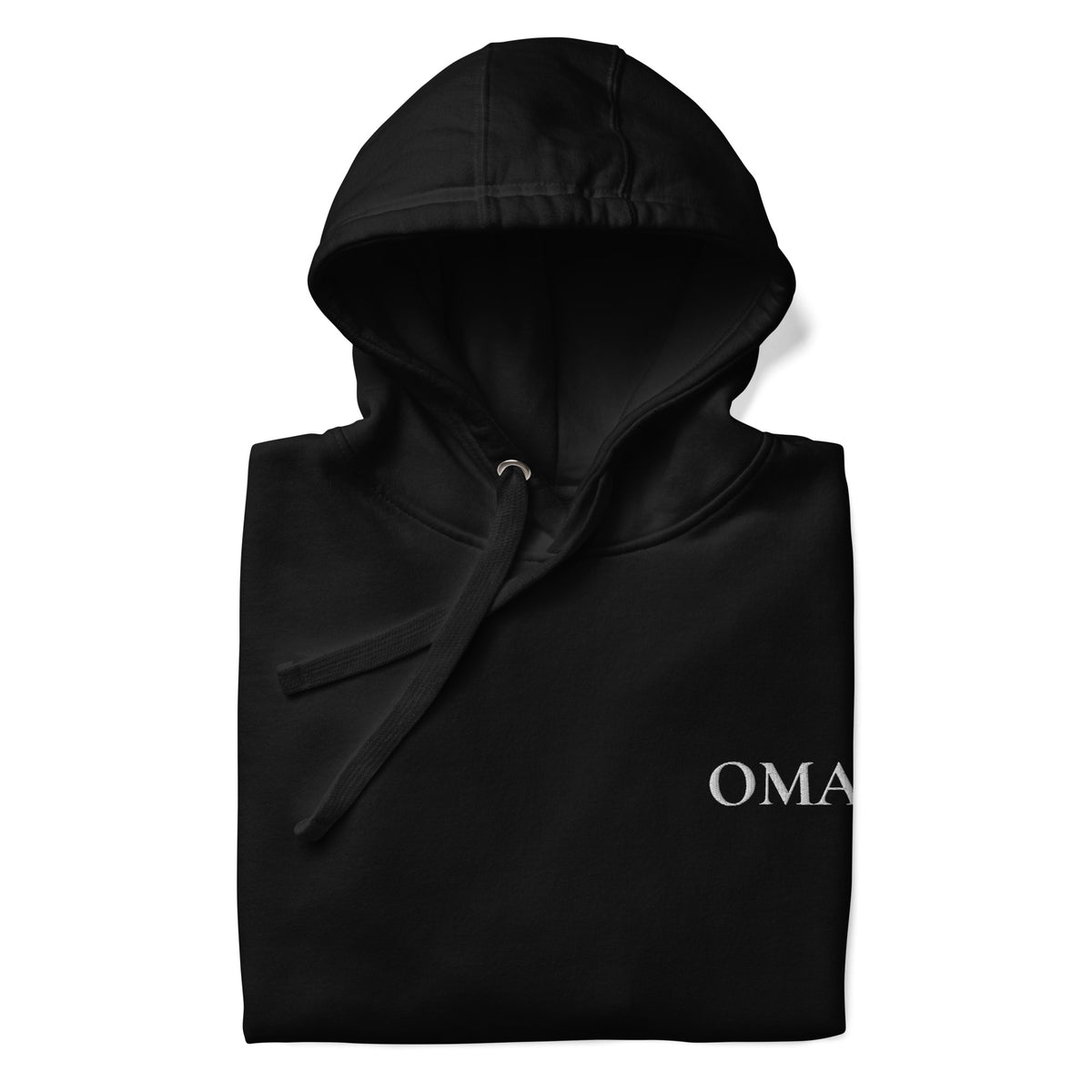 OMA Hoodie – weiss bestickt