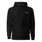 OPA Hoodie in Schwarz mit weisser Stickerei