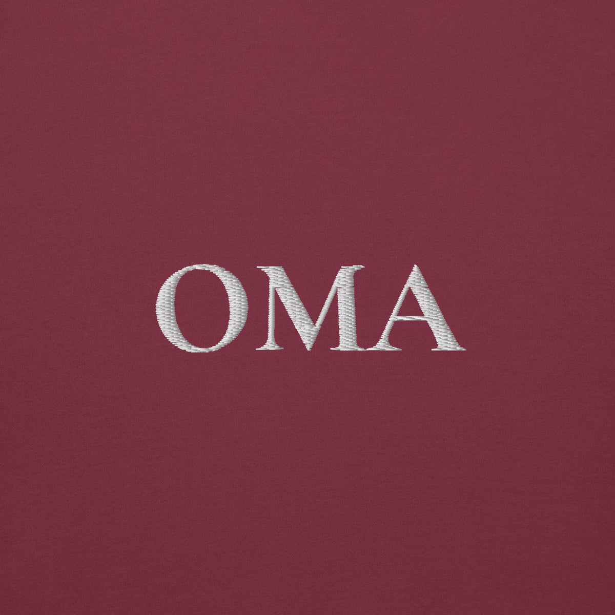 OMA Hoodie in Bordeaux, Vorderansicht