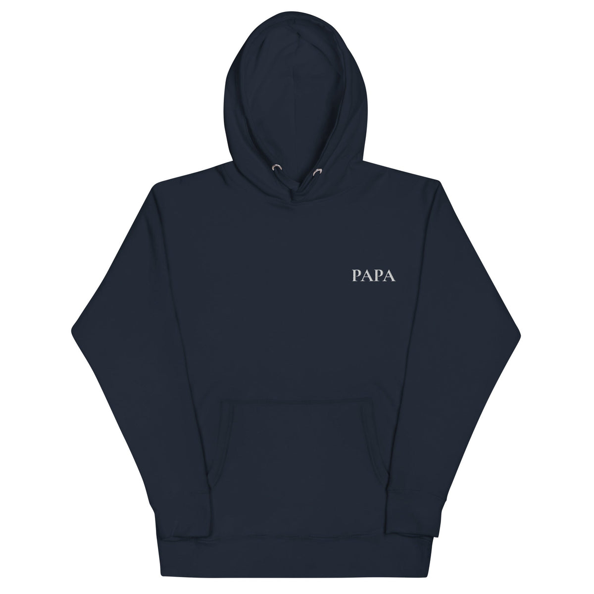 PAPA Hoodie in Navy mit weisser Stickerei
