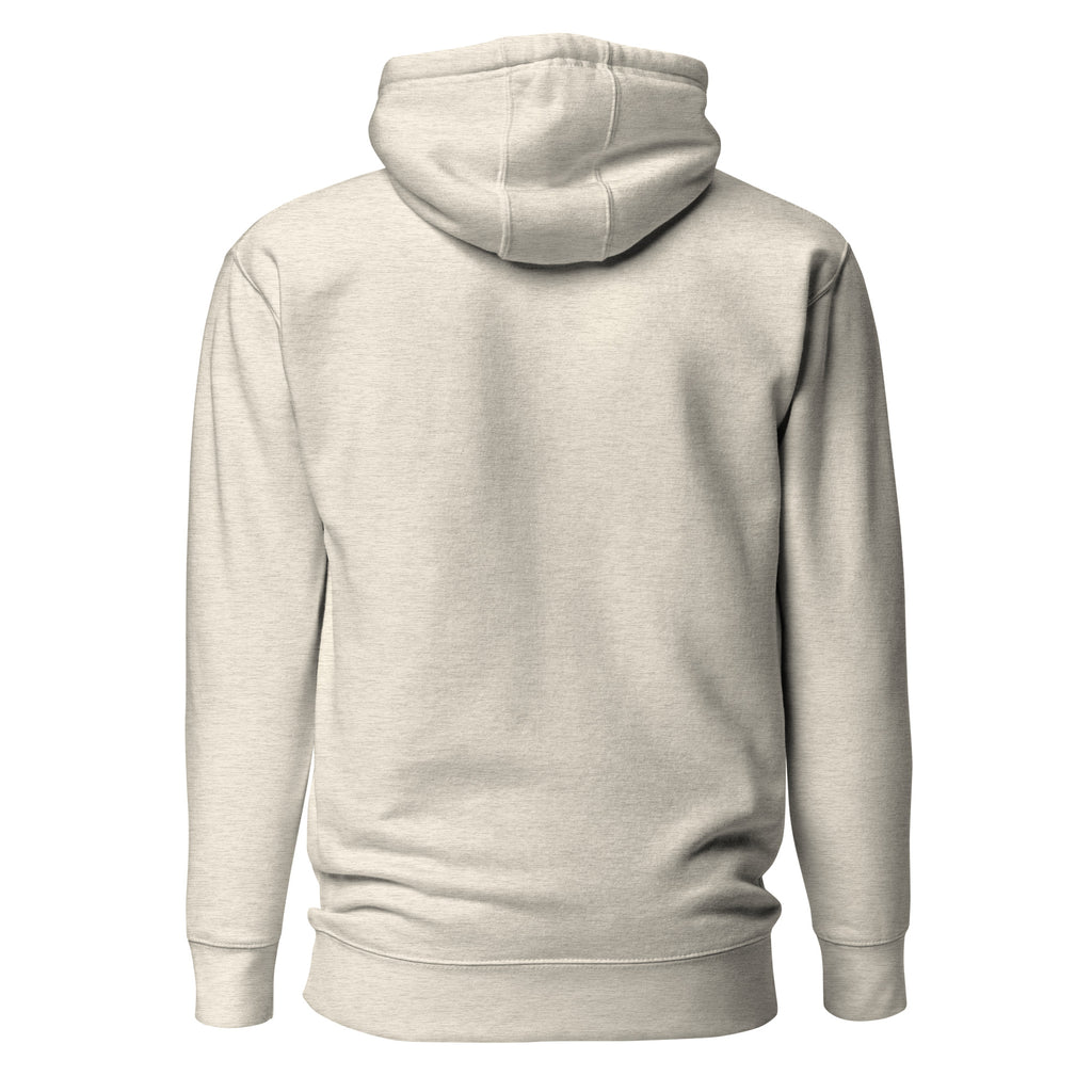 MOM Hoodie Leo in Oatmeal Heather – Rückansicht