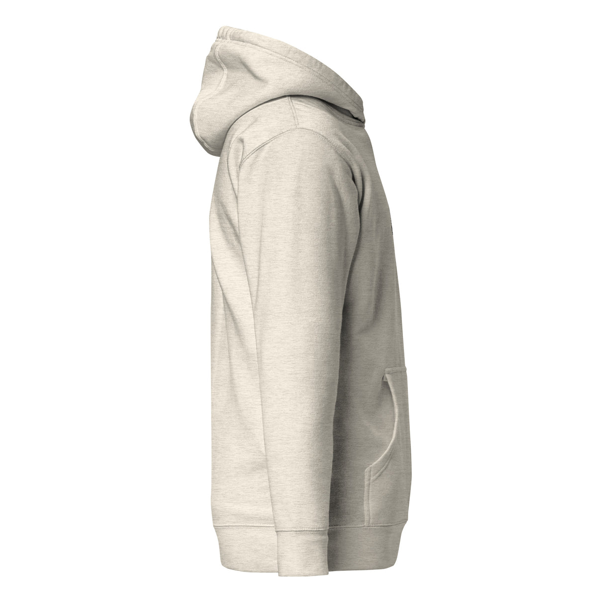 MOM Hoodie Leo in Oatmeal Heather – Seitenansicht rechts