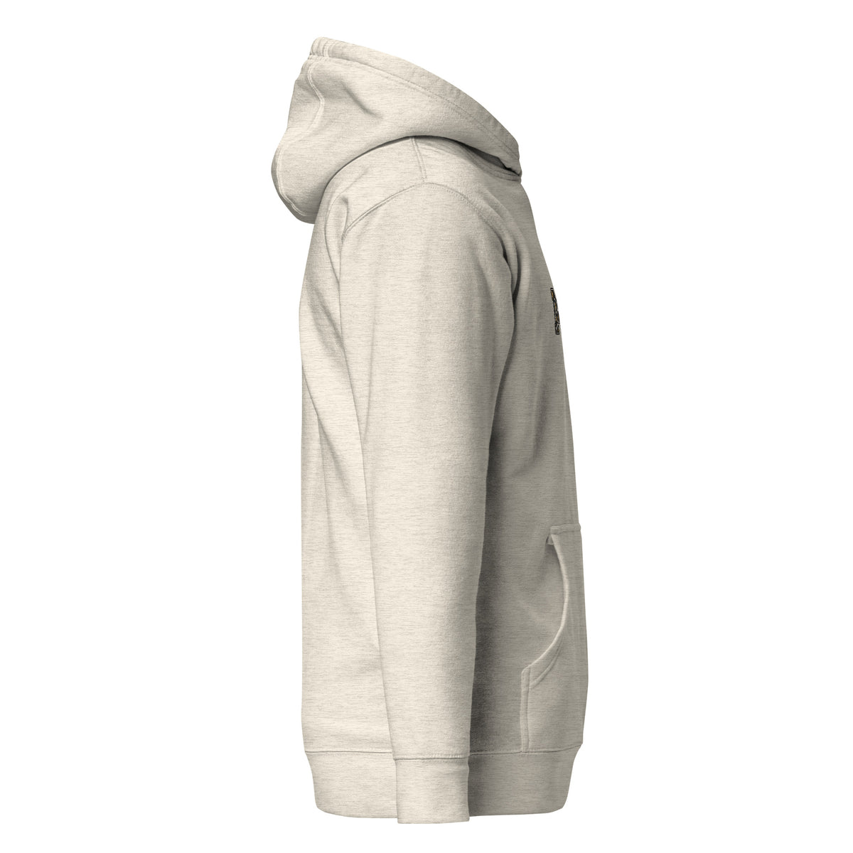 MAMA Hoodie Leo in Oatmeal Heather – Seitenansicht rechts