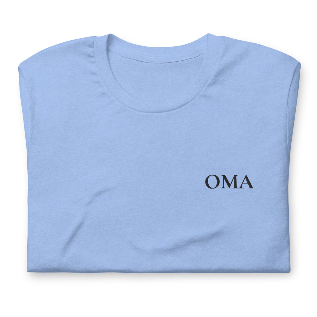 OMA Shirt – schwarz bestickt