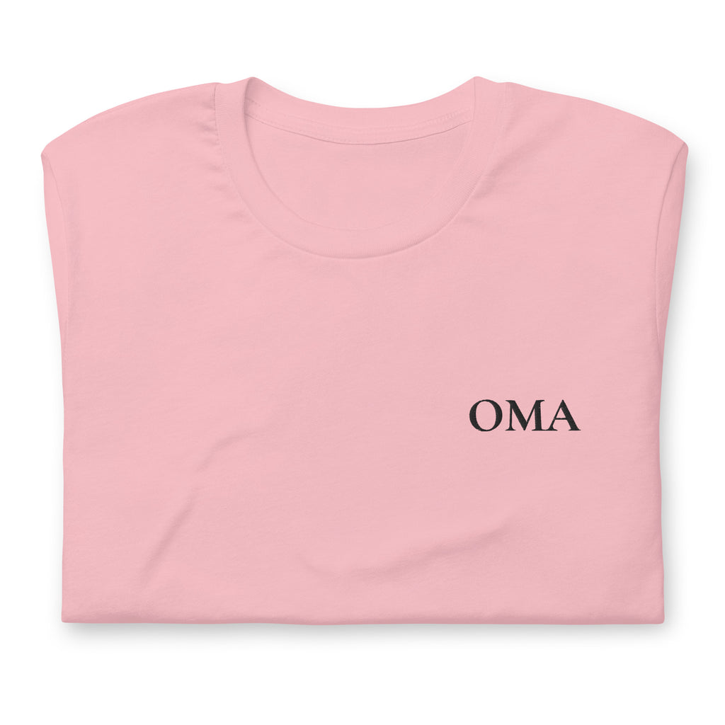OMA Shirt – schwarz bestickt