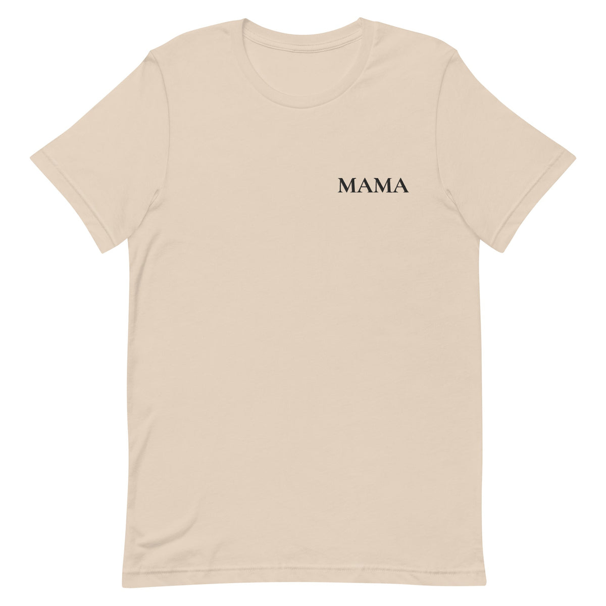 MAMA Shirt in Soft Cream mit schwarzer Stickerei