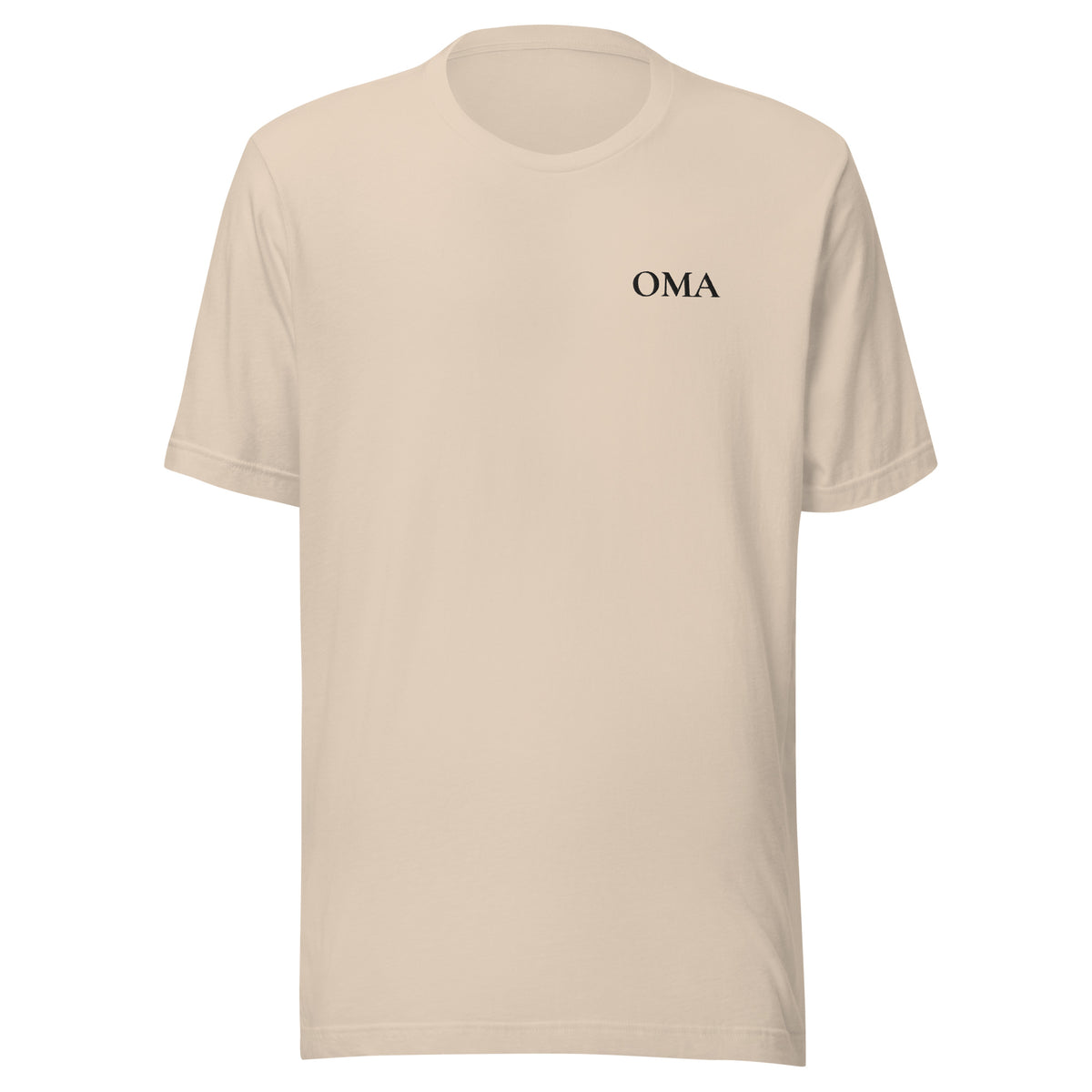 OMA Shirt in Soft Cream mit schwarzer Stickerei