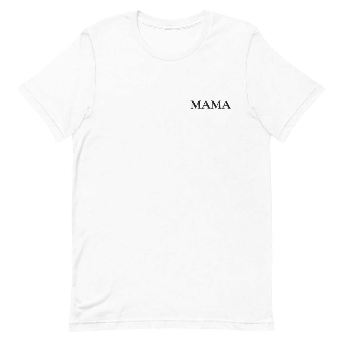 MAMA Shirt in Weiss mit schwarzer Stickerei